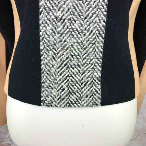 Laveer Colorblock Herringbone Wool Blend Jacket Size 2 - Picture 9 of 13